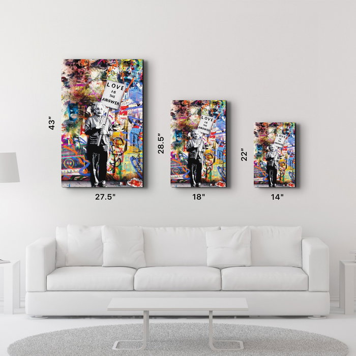 Wallity VFT-3028 Pintura Decorativa de Vidrio Templado Multicolor 70 x 110 cm